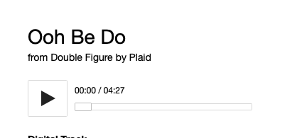 Plaid - Ooh Be Do on Bandcamp
